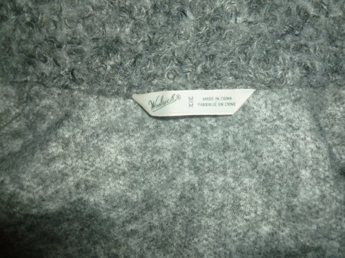 Woolrich Vest Faux Curly Lamb Jacket Sleeveless Womens Gray M Medium - Picture 8 of 11