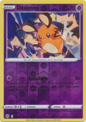 Reverse Holo Dedenne 067/172 Common Brilliant Stars Pokemon TCG