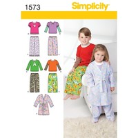 Simplicity 1573 Kinder Kleinkinder Robe Hose Top NäHen Muster GrößE 6M-3 & 4-8