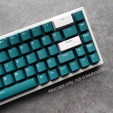 Green PBT Double-shot Keycap Set Multi-color for Cherry MX Mechanical Keyboards