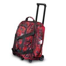 Brunswick Zone Chaos Red 2 Ball Roller Bowling Bag