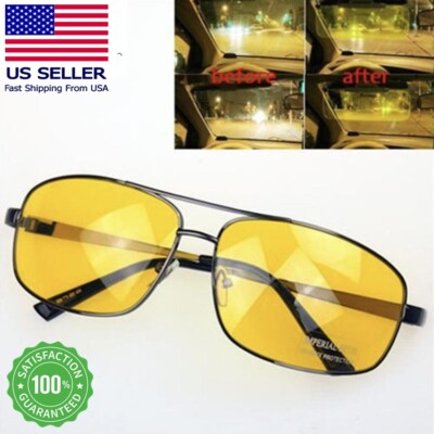 Tac Night Vision Glasses Polarized Sunglasses for Men Aviator Driving Goggles