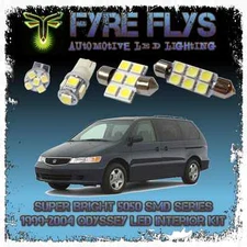 White LED interior lights package kit for 1999-2004 Odyssey 8pcs 5050 series SMD