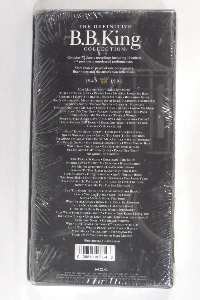 B.B. KING – King Of The Blues 1992 US 4 x Cassette box set SEALED - Image 2 of 4
