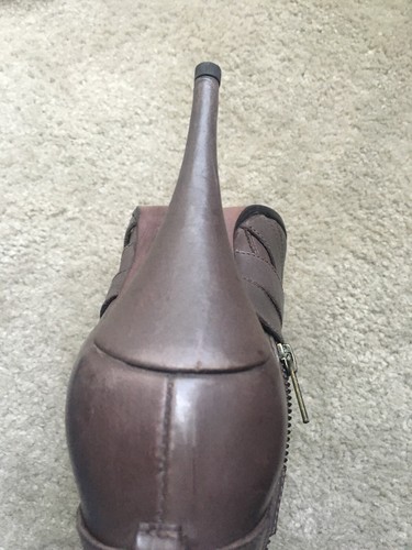 Joie Santo Crisscross Brass Toe plate wrap Leather bootie size size 40 us 10 - Imagen 7 de 12