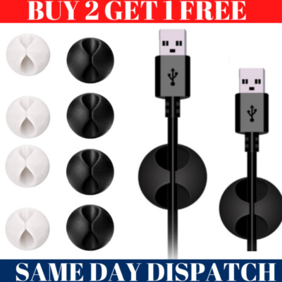 5 Stück Kabel Schnur Clips Selbstklebend Draht Klemme Tisch Wand Ordnung Halter Organizer