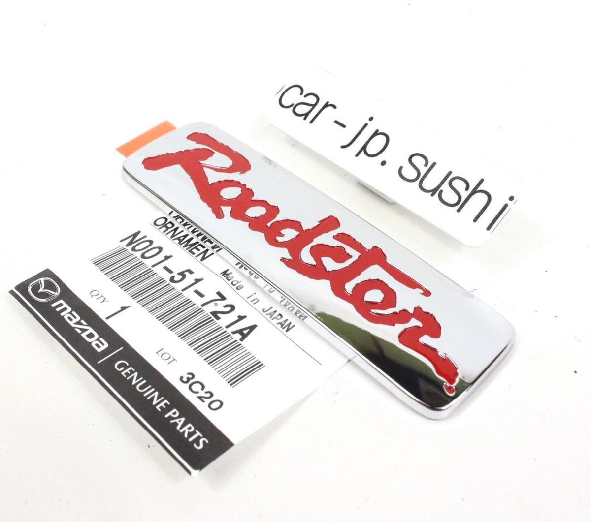 MAZDA GENUINE MX-5 MIATA Roadster LOGO Red Rear TRUNK Emblem N001