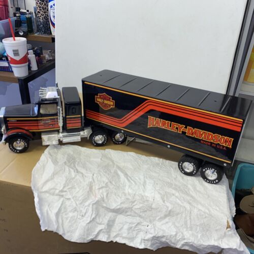 Vintage Nylint Harley Davidson Semi Truck Metal Muscle Sound Machine