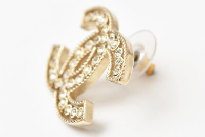 アクセサリー CHANEL pierce CHANEL Pierce Accessory CC/Logo Rhinestone/Pearl Motif Gold