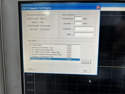 Agilent E5071C, 4-Port Network Analyzer, 8.5GHz, 019,480,UNQ, MY46110661 # - Picture 18 of 18