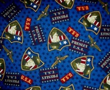 Elvis Presley in the Army - 100 Cotton - by the Half Yard - Free Shipping