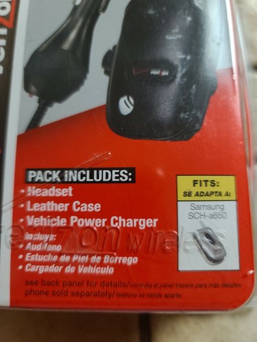 Verizon Headset & Car Charger Essential Package For Samsung SCH-a650 Cell Phone - 第 2/4 張圖片