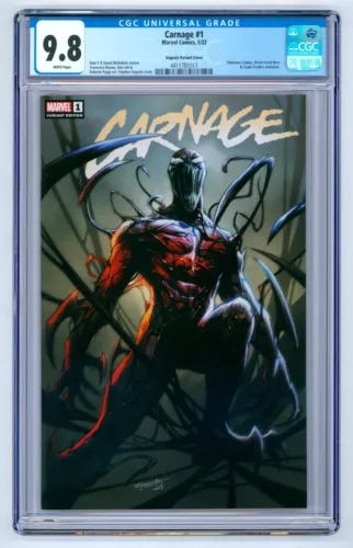Carnage #1 CGC 9.8 (2022) - Segovia Variant Cover - Exclusive Issue