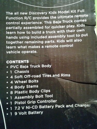 Discovery Kids Radio Control Baja Truck Model Kit 7.2V w/ Battery Included NEW - Picture 11 of 12