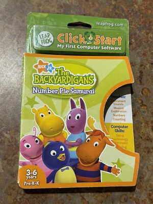 NEW Leap Frog Click Start My 1st Computer: The Backyardigans Number Pie Samurai