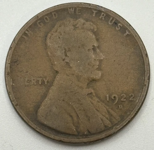 1922 D Lincoln Wheat Cent Penny AG/Cull X-348