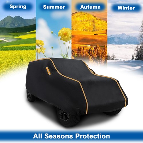 Thickened Car Cover CUSTOM FIT 4 Door Jeep Wrangler JK JL Rain Snow Waterproof - Foto 6 di 13