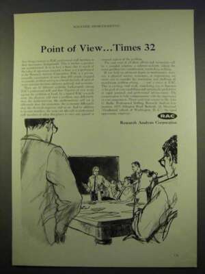 1963 Research Analysis Corporation Ad - Point of View