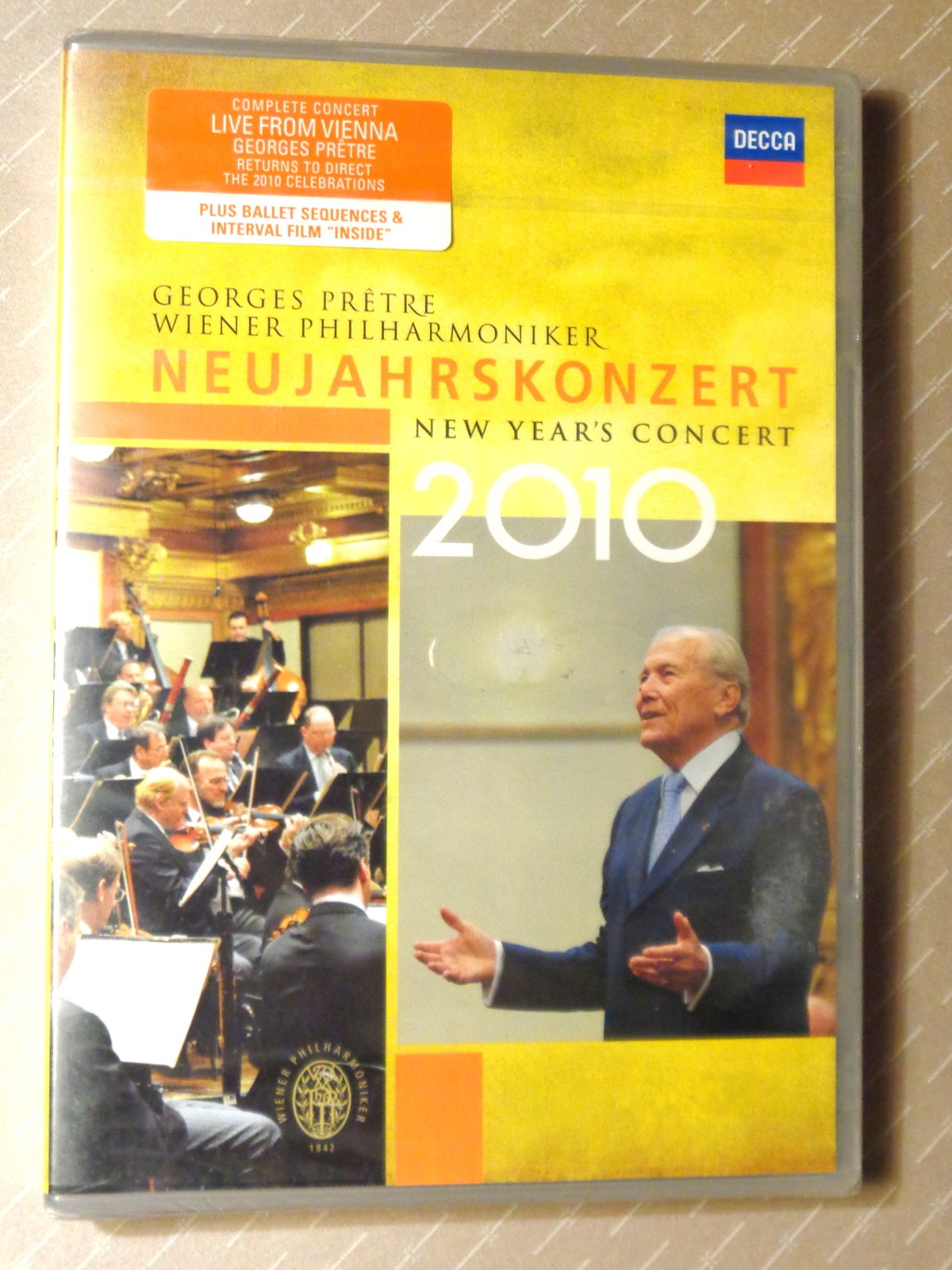 NEUJAHRSKONZERT  2010 -  GEORGE PRETRE -  WIENER PHILHARMONIKER -  DVD SIGILLATO