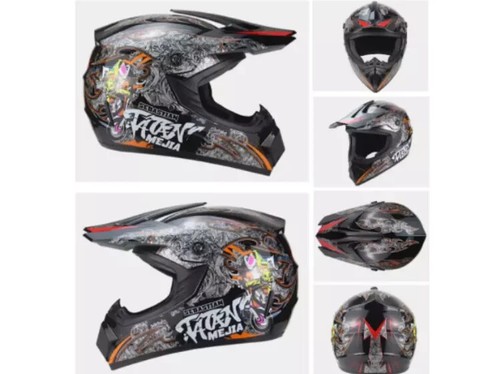 ATV Off-road Dirt Bike Sport Motorcycle Helmet Motocross Racing Helmet+3Pc Gift - Picture 5 of 34