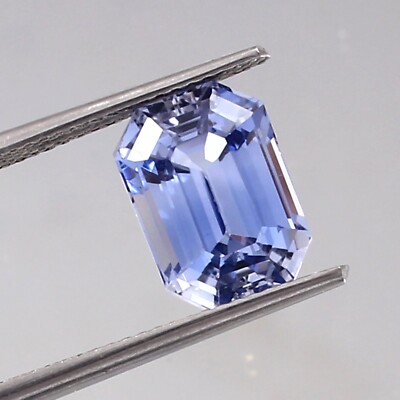 AAA Natural Flawless Ceylon Blue Sapphire Loose Radiant Cut Gemstone 10x7 MM