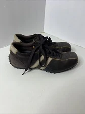 Skechers Sneaker Mens Size 13 Brown Leather Urbantrack 60311 Bicycle Toe 