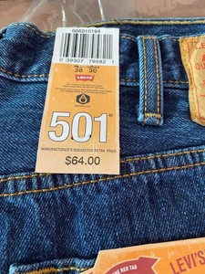 levis 501 38 x 30