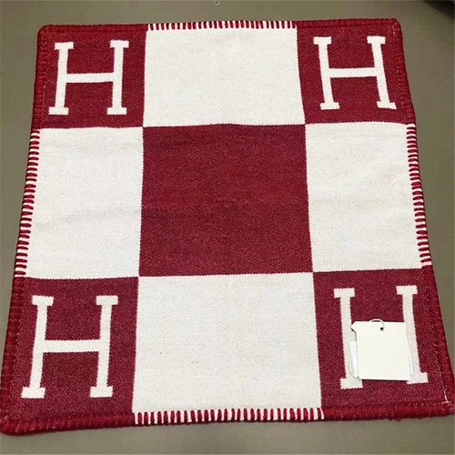 Neu H-Letter Wolle Kaschmir Kissenbezüge Kissenbezug Kissenhülle 45X45CM Kissen - Bild 12 von 31