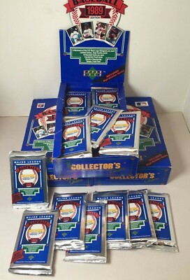 1989 Upper Deck High Series Wax Packs (3) Ken Griffey Jr Rookie $500+