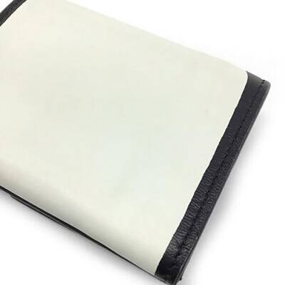 FENDI｜HALF-LENGTH WALLETS (]FF Jacquard Micro Tri-fold FENDI Micro Trifold Wallet FF Black White Leather Authentic
