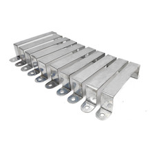 10 X Fence Post Security Brackets, Galvanised Steel Panel Brackets Fits 4” Post
