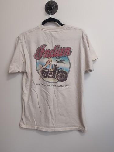 Vintage Indian Motorcycle T-shirt War Some Things Are Worth Fighting For L1