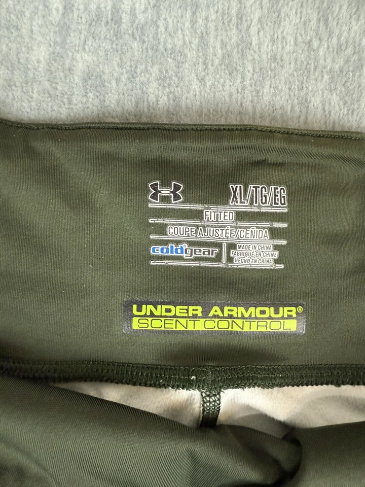 Under Armour Camoflauge Camo Scent Control ColdGear Fitted Bottoms Women’s XL - Image 3 of 4