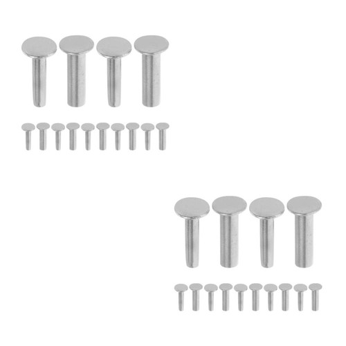 14 Pairs Knife Handle Rivets: Knife Handle Bolt Rivets DIY Cutlery Repair - Picture 17 of 20