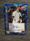 2025 Topps Chrome Sapphire Ben Rice Auto Autograph RC #/199 Yankees Rookie