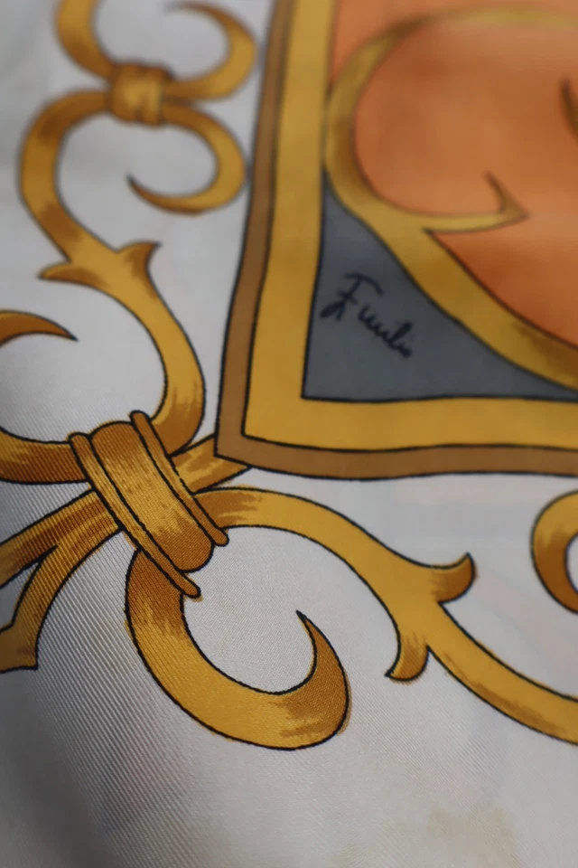 EMILIO PUCCI FIRENZE SETA FOULARD SCARF NECKTIE MADE ITALY VINTAGE CLASSIC - Imagen 3 de 4