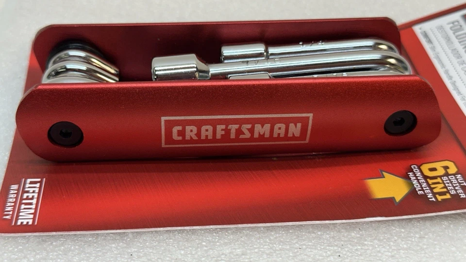 Craftsman Folding Nut Driver SAE 6 Sizes in 1 Tool 22009 Magnetic Retention New - Image 4 of 4