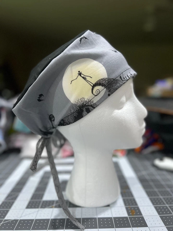 JACK SKELLINGTON Sombrero Gorra Médico Enfermera Cirugía Médica QUIMIO SKULY Pesadilla Foto 2 de 4