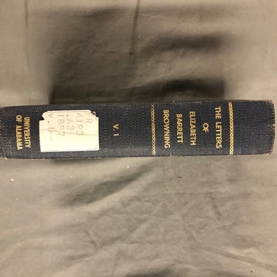 The Letters of Elizabeth Barrett Browning Volume 1 Vintage Book