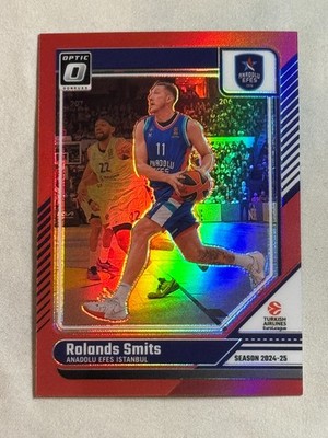 2024-25 Donruss Optic Euroleague Red Rolands Smits /99 #146 Anadolu Efes