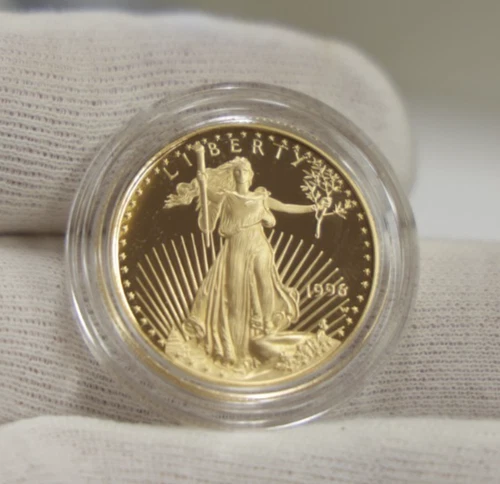 1996 W US Proof Gold Eagle $25 oz. 1/2 oz Gem Original Plastic