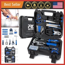 93-Piece Home Repair Tool Set with Toolbox, Essential Kit for DIY & College