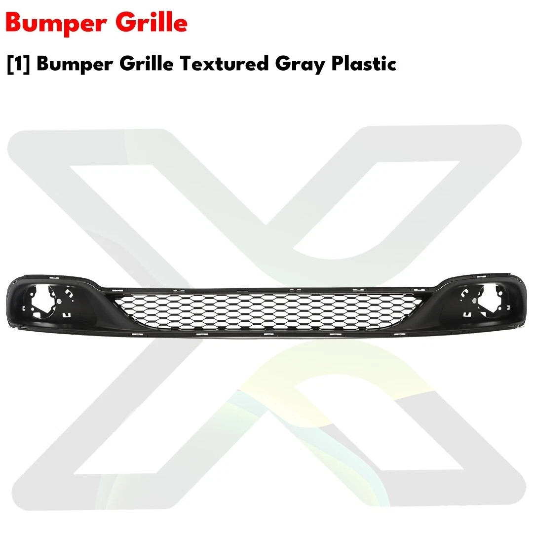 Front Bumper Cover Primed & Bumper Grille Kit For 2011-2020 Dodge Grand Caravan thumbnail 5
