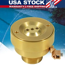3 Hole Pool Brass Deck Jet Nozzle with Ground Lug for Swimming Pool Spa Fountain
