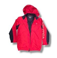 Nautica Rain-Resistant Jacket for KIDS Size 14-16 , Waterproof, Stow away Hood.