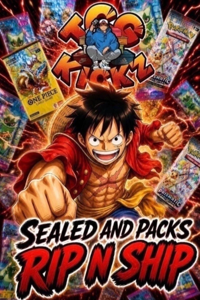 ONE PIECE X POKEMON STREAM - PACKS AND SEALED!!