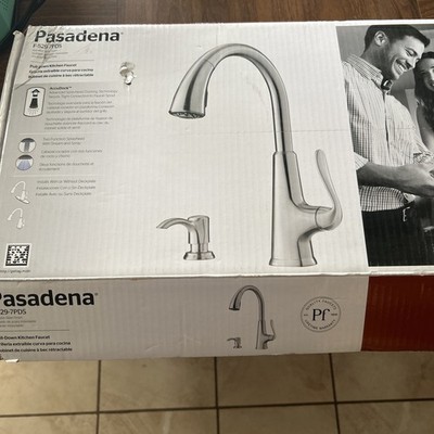 Pfister F-529-7PDS Pasadena Stainless Steel 1-Handle Pull-Down Kitchen Faucet