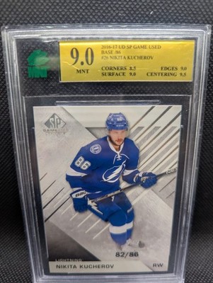 2016-17 SP Game Used 82/86 Nikita Kucherov #26 MNT 9 True Base