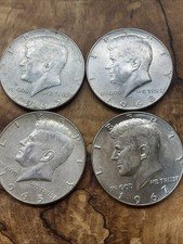 Mixed 40% Silver kennedy half dollar lot silver (4)