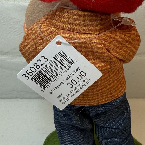 Annalee Doll Apple Cookie Boy Fall Decor 6” 2023 - NWT & Bag - Picture 3 of 4